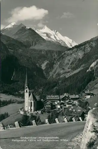 AK Heiligenblut am Großglockner, Großglockner-Hochalpenstraße, Kirche 1960