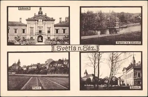 Swietla ob der Sasau Světlá nad Sázavou 4 Bild: Stadt und Schloß 1918