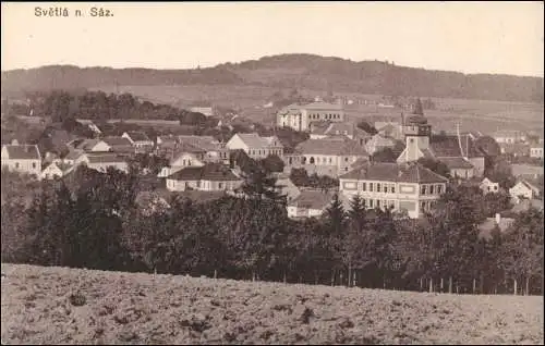 Swietla ob der Sasau Světlá nad Sázavou Stadtpartie - Gebäude 1918