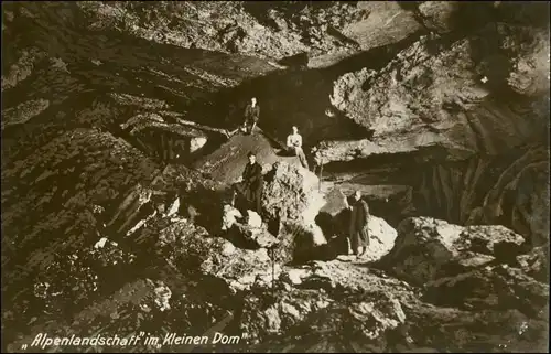 Uftrungen-Südharz Gipshöhle Heimkehle - Alpenlandschaft, Besucher 1928