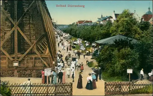 Ansichtskarte Bad Dürrenberg Gradierwerk, Pavillon - Straße 1914