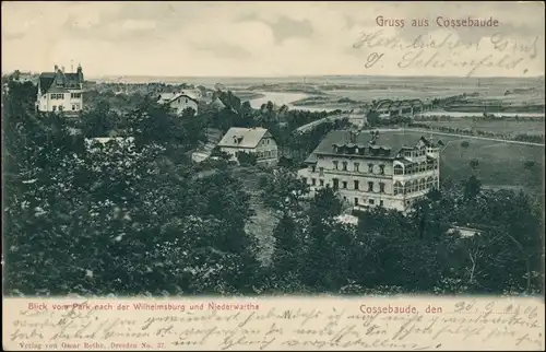 Ansichtskarte Cossebaude-Dresden Stadtpartie 1913