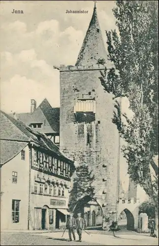 Ansichtskarte Jena Johannistor, Straße 1924