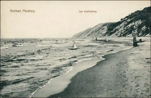 Postcard Misdroy Międzyzdroje Kaffeeberg - Strand 1913