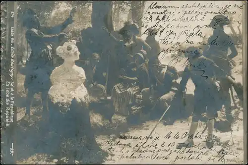 Ansichtskarte  Salon Emile Boutigny - Salut a la Republique 1911