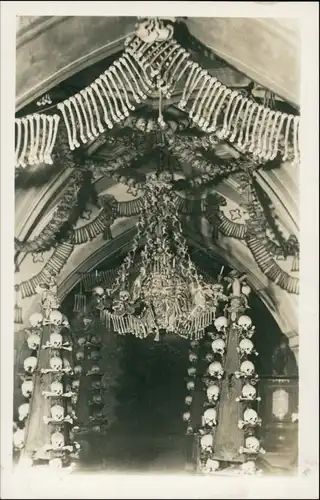 Postcard Kuttenberg Kutná Hora Schdelkapelle - Deckenschmuck 1930