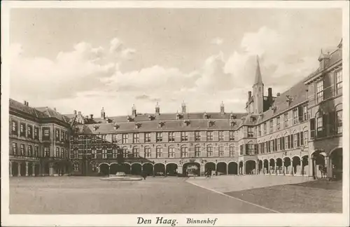 Postkaart Den Haag Den Haag Ansicht Binnenhof Gebäute mit Platz 1911