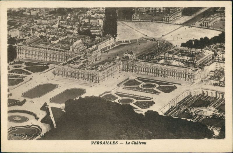 Cpa Versailles Luftbild Schloss 1928 Nr 160563 Oldthing