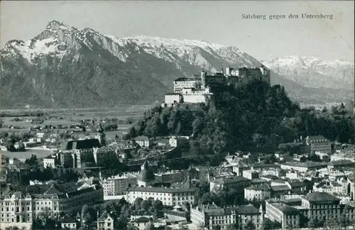 Ansichtskarte Salzburg gegen den Untersbach 1928