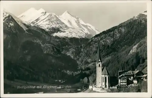 Heiligenblut am Großglockner Umlandansicht Heiligenblut mit Glockner  1950
