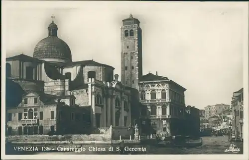 Venedig Venezia Canareggio Chiese di S. Geremia/Kirche Kirchen Bauwerk 1925