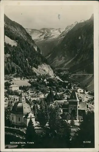 Böckstein Panorama-Ansicht Totalansicht mit Alpen Bergkette 1930