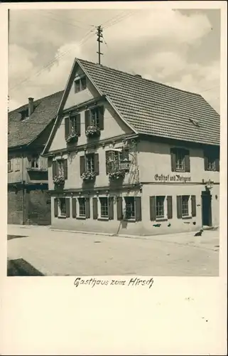 Ansichtskarte Sachsenheim Gasthaus zum Hirschen 1930
