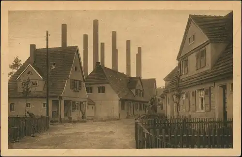 Ansichtskarte Zschornewitz Großkraftwerk, Straße 1924