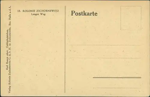 Ansichtskarte Zschornewitz Großkraftwerk, Straße 1924