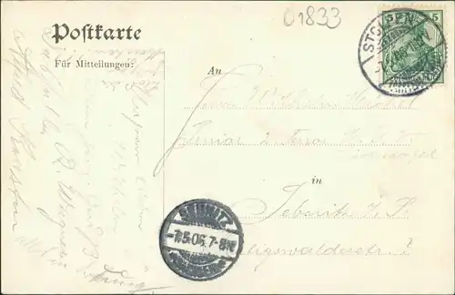 Ansichtskarte Rennersdorf-Neudörfel-Stolpen 3 Bild: Buschmühle 1906