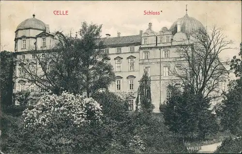 Ansichtskarte Celle Schloss Bauwerk Gesamtansicht, Postcard with castle 1910