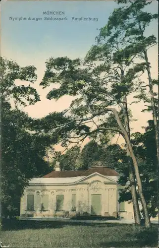 München Parkanlage Nymphenburg Schloss Schlosspark Amalienburg 1910