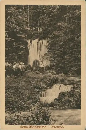 Bad Wilhelmshöhe-Kassel Cassel  Wasserfall Waterfall River Falls 1925