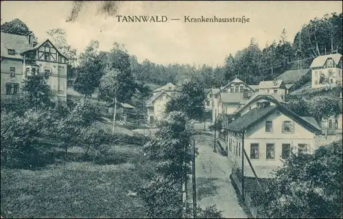 Tannwald Tanvald Krankenhausstraße b Jablonec Gablonz Liberec Reichenberg 1913