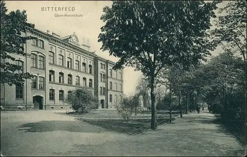 Ansichtskarte Bitterfeld Oberrealschule 1912
