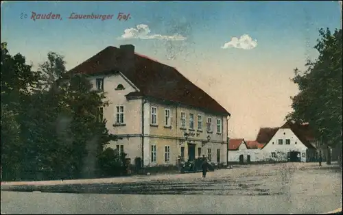 Postcard Rauden, Kreis Belgard Rudno (Tychowo) Lauenburger Hof pommern 1913