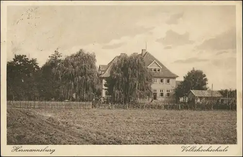 Ansichtskarte Hermannsburg Volkshochschule 1934