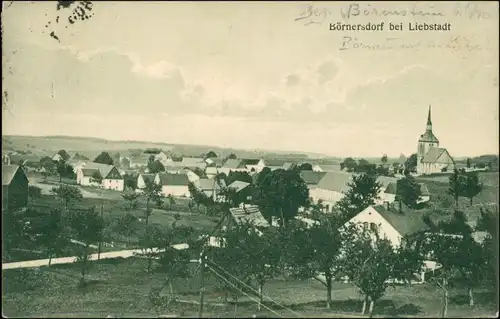 Ansichtskarte Börnersdorf Stadtpartie b Liebstadt 1928