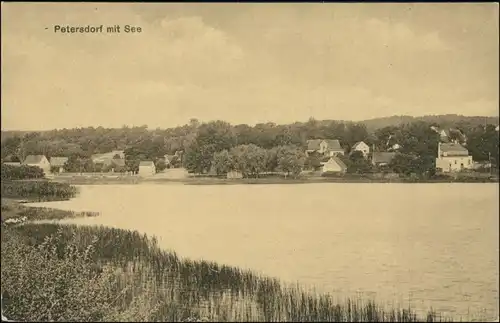 Ansichtskarte Petersdorf-Bad Saarow Blick auf die Stadt 1922