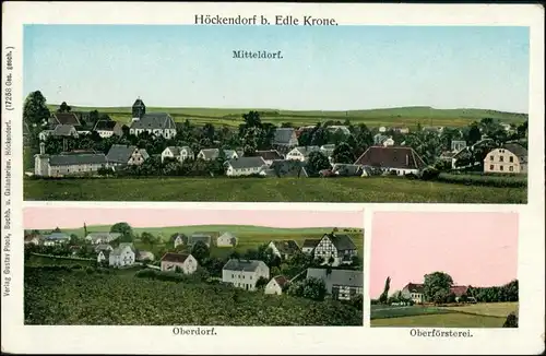 Ansichtskarte Edle Krone-Klingenberg (Sachsen) 3 Bild: Stadtansichten 1911
