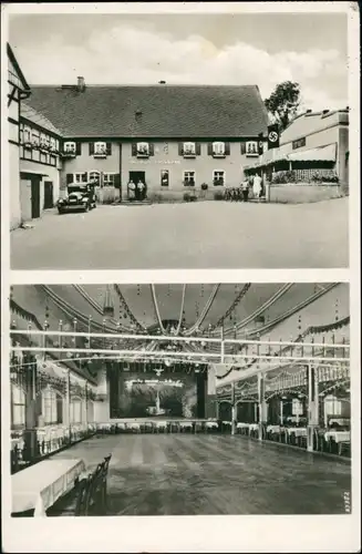 Ansichtskarte Bretnig-Hauswalde Gasthof zur Klinke - Saal 2 Bild 1944
