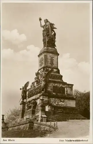 Rüdesheim (Rhein) National-Denkmal Niederwalddenkmal Bauwerk  1930