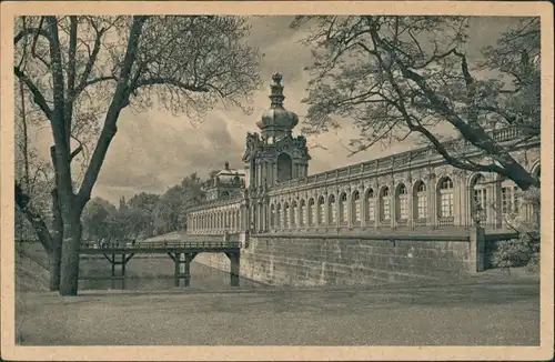 Innere Altstadt-Dresden Dresdner Zwinger Teilansicht mit Kronentor 1930