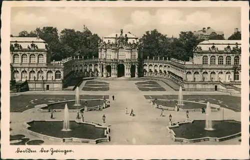 Innere Altstadt-Dresden Dresdner Zwinger, Springbrunnen, Wasserspiele 1940