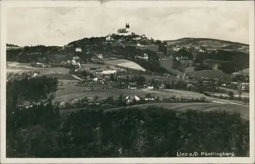 Ansichtskarte Pöstlingberg-Linz Fernansicht mit Pöstlingberg 1932