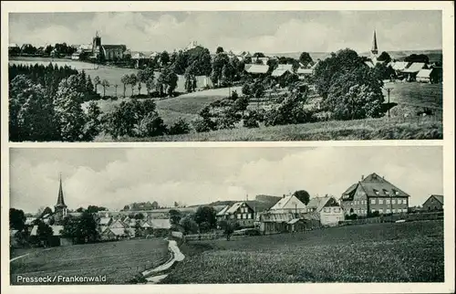 Ansichtskarte Presseck 2 Bild: Stadtpartien 1930