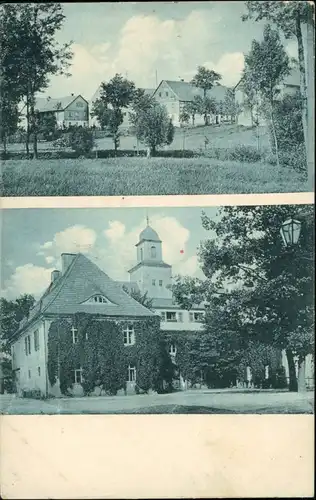Ansichtskarte Rennersdorf-Neudörfel-Stolpen 2 Bild: Gutshaus, Stadt 1917
