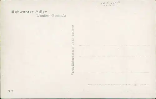 Ansichtskarte Märkisch Buchholz Restaurant Schwarzer Adler 1932