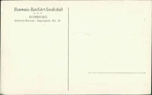 Ansichtskarte Hamburg Hammonial Rundfahrt - Kutsche Sägerplatz 10 1911