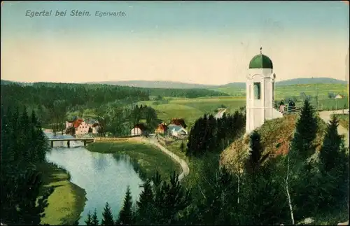 Postcard Stein-Eger Skalka Cheb Egerwarte 1912