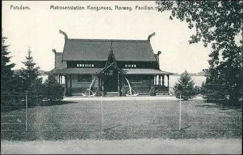 Ansichtskarte Potsdam Matrosenstation Kongsnaes Norwegischer Pavillon 1913