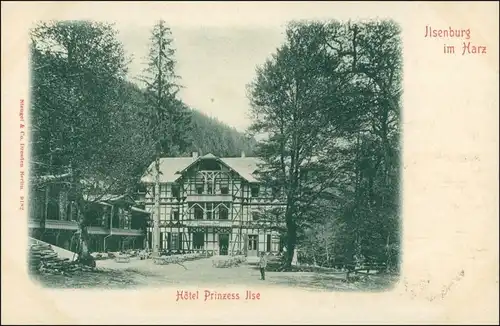 Ansichtskarte Ilsenburg (Harz) Hotel Prinzess Ilse 1911