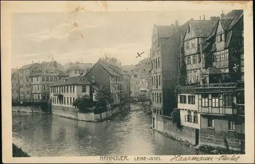 Ansichtskarte Hannover Leine Insel 1929