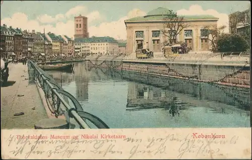 Postcard Kopenhagen København Thorvaldsens Museum - Straße 1903