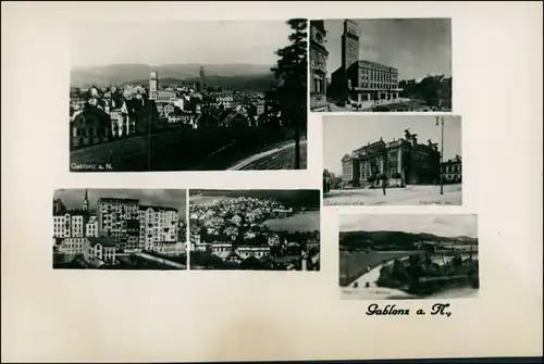 Gablonz (Neiße) Jablonec nad Nisou Mehrbild, Stadtansichten 1929