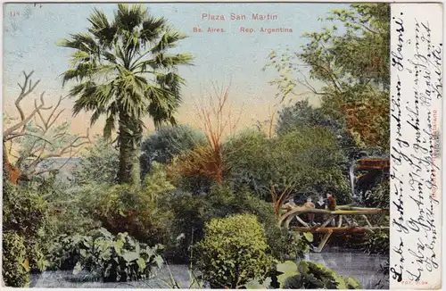 Buenos Aires Plaza San Martin 1908 