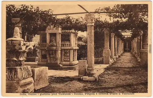 Solin Salona Odrina i gustirna Tuskulom  Splitsko-dalmatinska  Hrvatska 1910