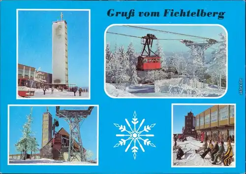 Oberwiesenthal Fichtelberg Ansichtskarte  1981