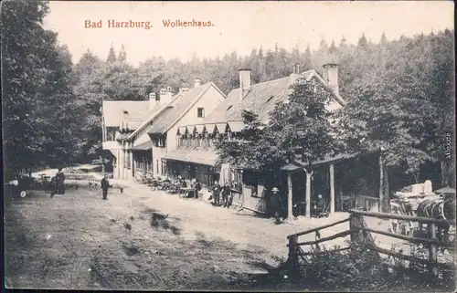 Bad Harzburg Partie am Wolkenhaus Ansichtskarte Harz b Goslar 1913