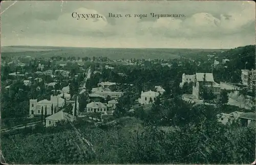 Sochumi Аҟəа Сухум სოხუმი Panorama Blick über die Stadt Russia 1913